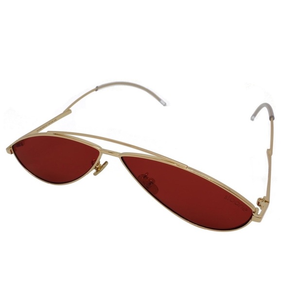 SLOANE SUNGLASSES CYPHER- Gold/ Dark Red Tinted Sunglasses - Picture 2 of 9